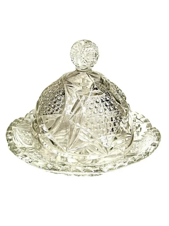 New Martinsville Glass No. 500 Wetzel Butter Dish 1900-1944 EAPG Kitchenware - Picture 1 of 7